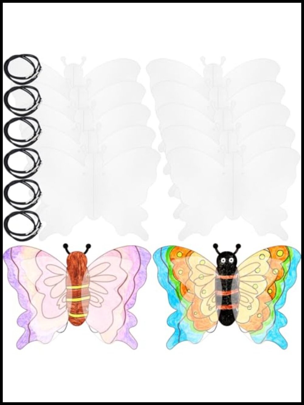 12 Pack DIY Butterfly Wings Craft Kit for Kids Party Favors